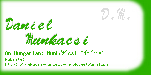 daniel munkacsi business card